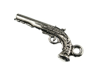 2X Pirate Flintlock Pistol Charm