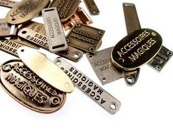 100pcs Custom Personalized Metal Clothing Tags Made to Measure