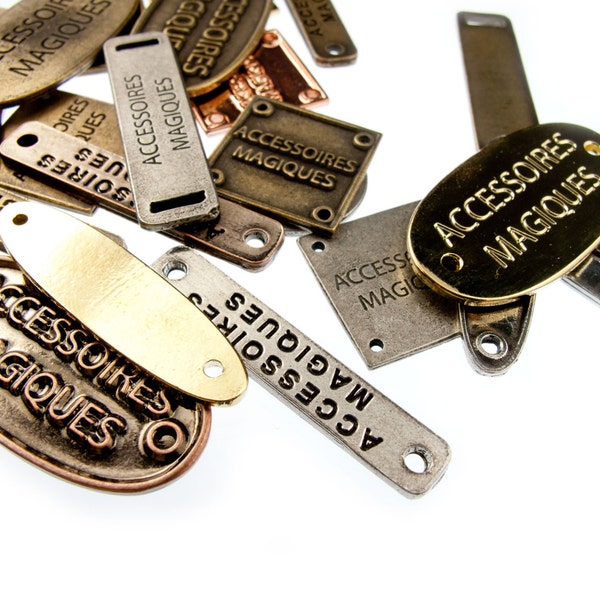 100pcs Custom Personalized Metal Clothing Tags Made to Measure