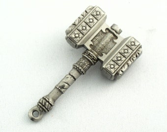 1X Pewter Hammer Pendant