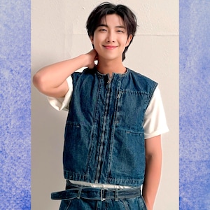RM Namjoon Indigo 5x7 Metallic Print