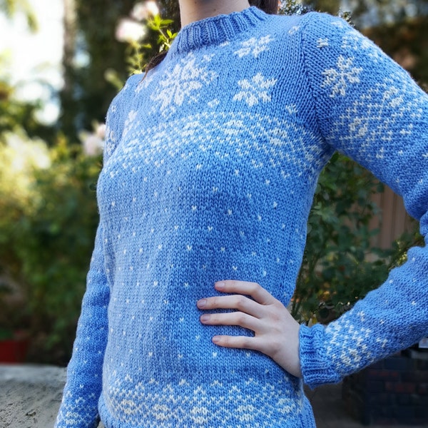 Suéter de lana señoras handknit trenzado (Isla justa)