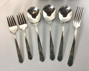 Vintage Silverplate Silverware 6 Pieces