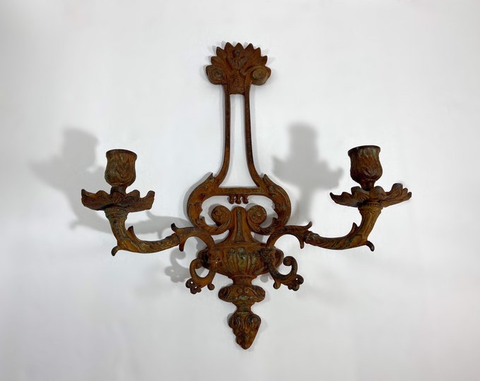 Cast Iron Candle Sconce Etsy
