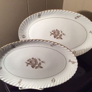 Bavaria Royal Tettau Platters~Bavaria Bone China Platters~French Country Kitchen