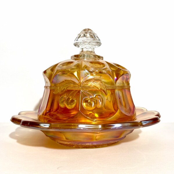Round Glass Butter Dish Etsy