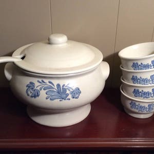 Soup Tureen and Cups 
