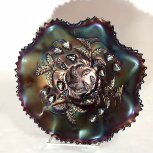 Northwood Carnival Glass Strawberry Pattern