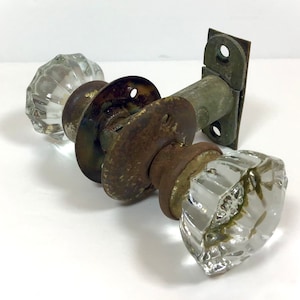 Vintage Crystal Glass Doorknob~Antique Glass Doorknob