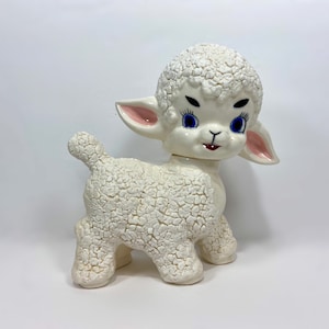 Vintage Kitschy Lamb Figurine
