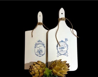 Vintage painted decorative breadboard