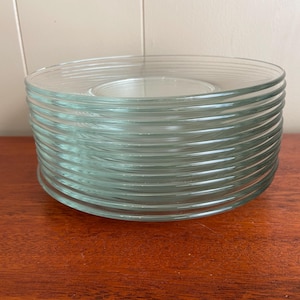 8” Clear Glass Plates (36), Clear Party, Shower, Wedding Plates
