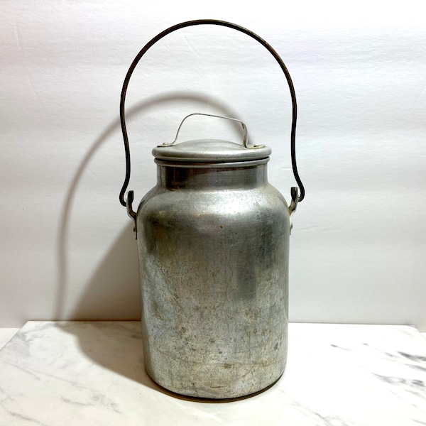 Vintage Aluminum Milk Pail