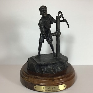 Bronze Living Water Life Outreach Sculpture by Robert Sommers