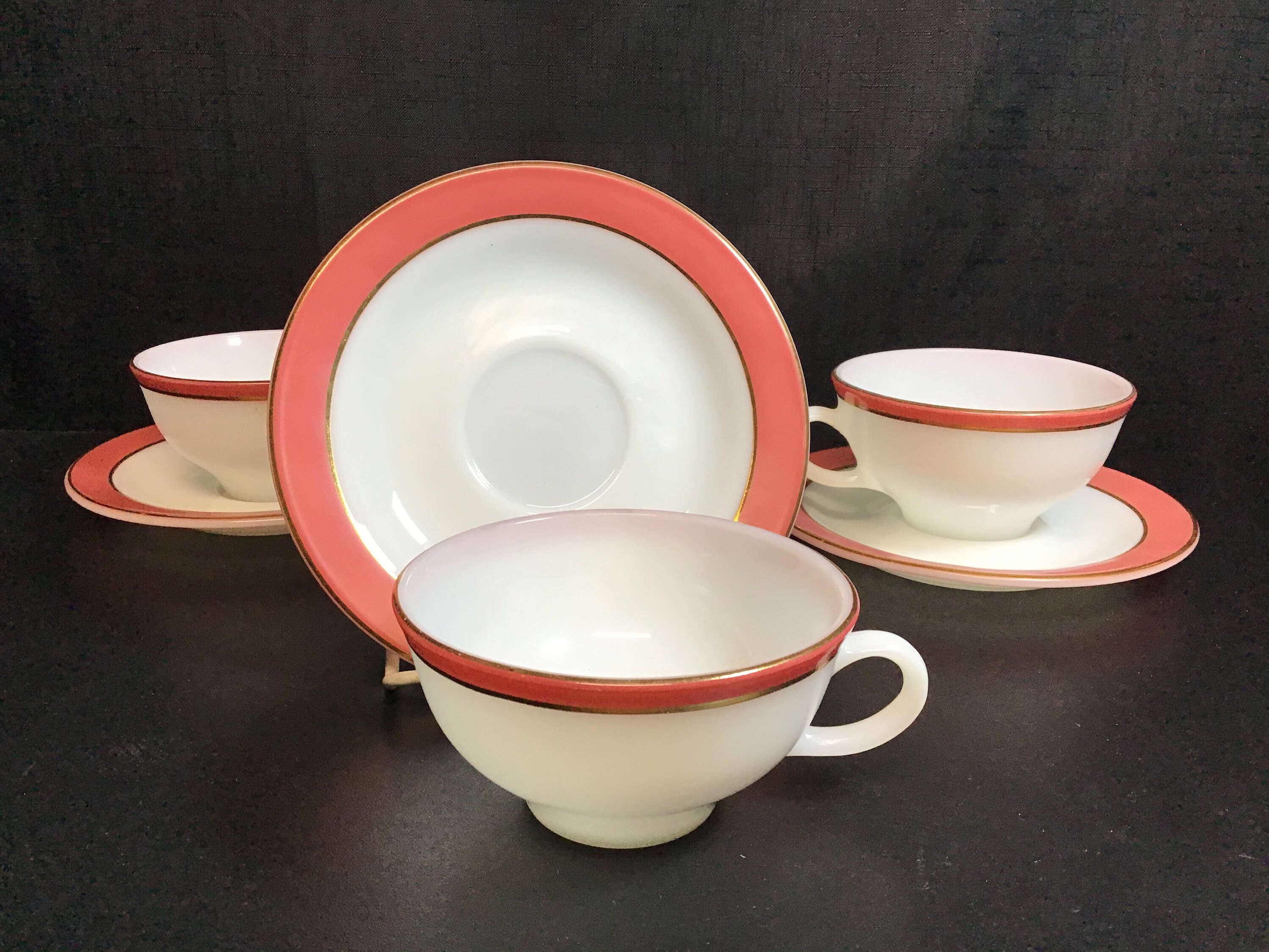Vintage Pyrex Cup and Saucer Sets Etsy
