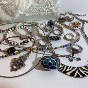 Vintage Jewelry Assortment, Jewelry Grab Bag