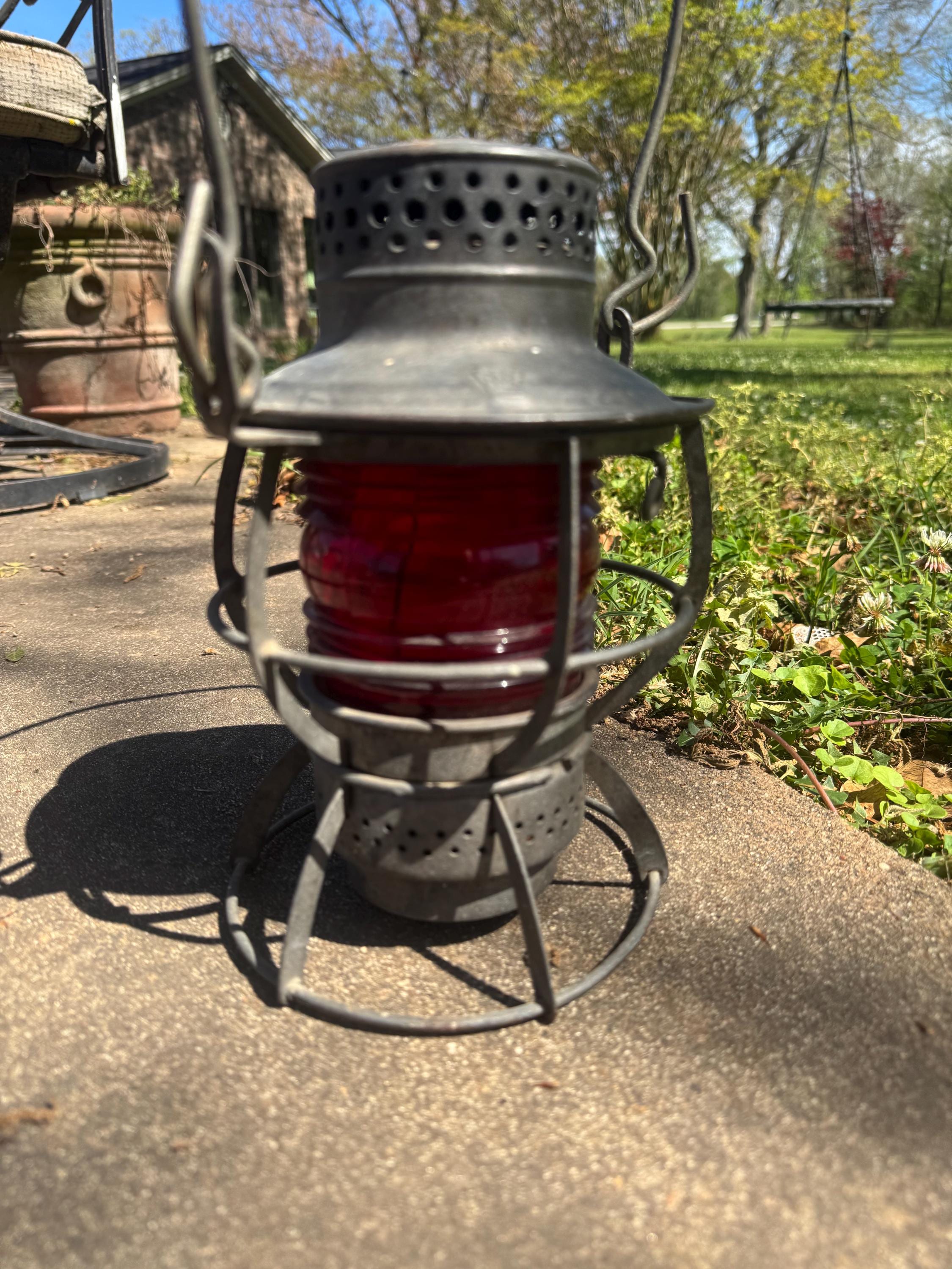 Antique Railroad Signal Lamp - Etsy