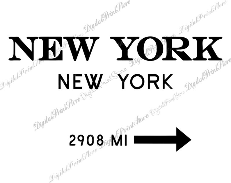 New York 2908 Mi Prada Marfa 05 Style Wall Art Printable Etsy