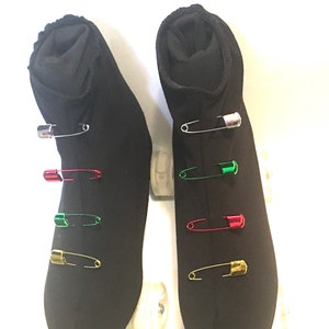 Roller skate boot covers black Skate with Safety