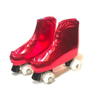 Red skate boot covers Red Hot image 3