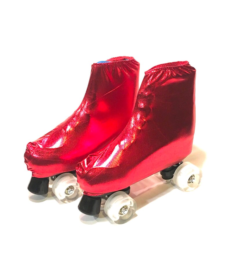 Red skate boot covers Red Hot image 3