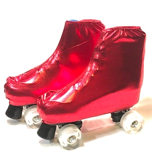 Red skate boot covers Red Hot