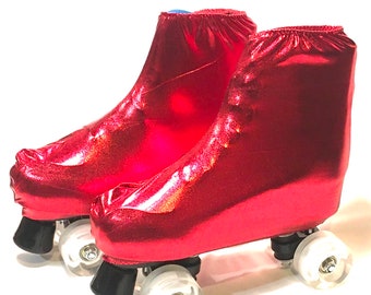 Red skate boot covers Red Hot