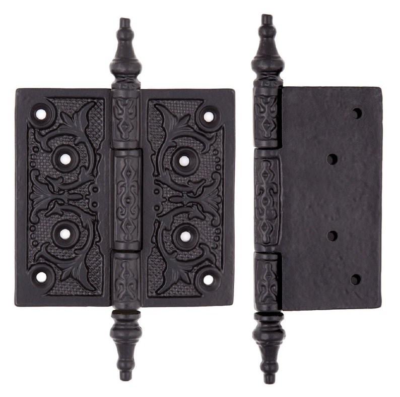Cast Iron Steeple Tip Decorative Hinge 4 X 4 Etsy