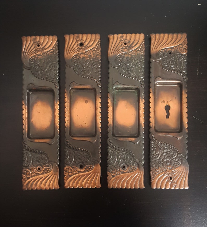 Large Vintage Roanoke Pocket Door Pulls 530815 Etsy