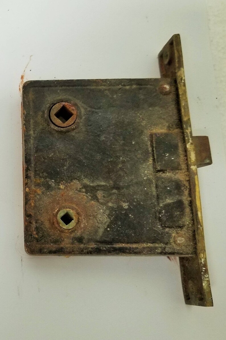 Solid Brass Antique Russwin Mortise Lock E0046 Privacy