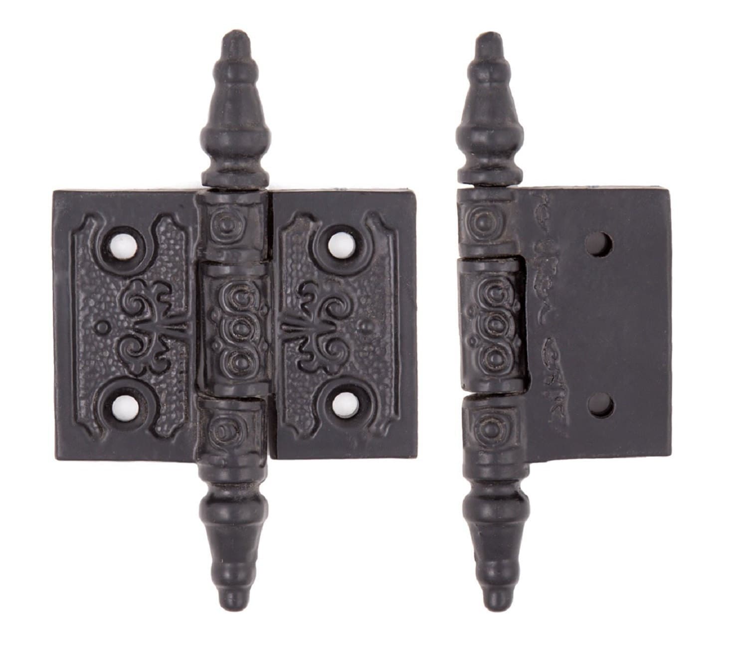 Cast iron steeple tip decorative hinge 2 x 2 1/2 Etsy