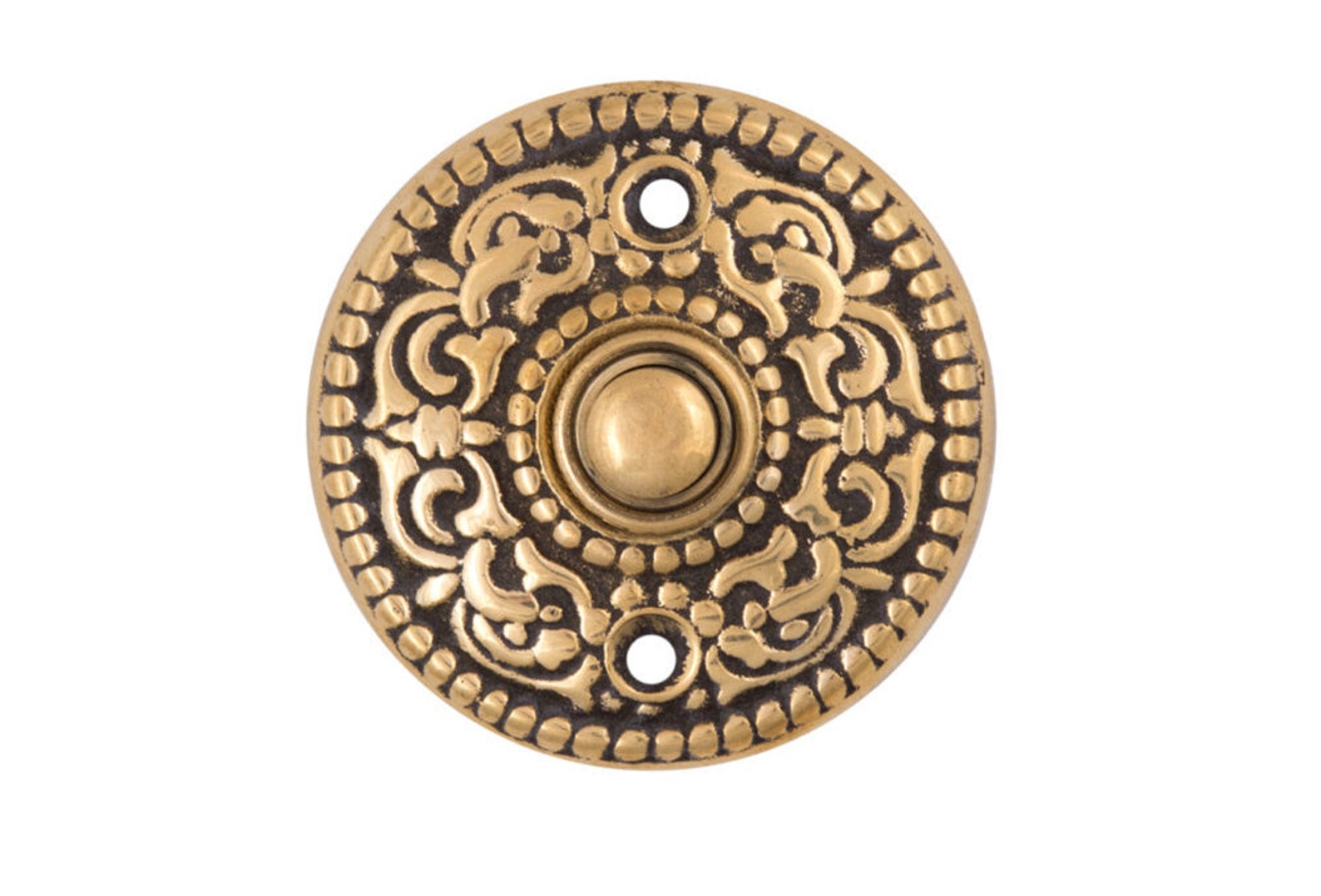 Decorative Scroll Push Doorbell Button Etsy