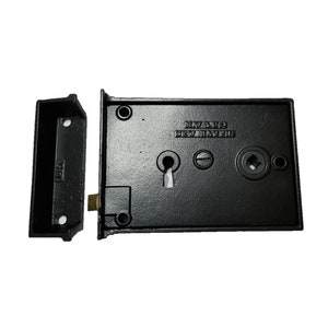 1860's Iron Horizontal Rim Lock With Key by Mallory & Wheeler - Etsy