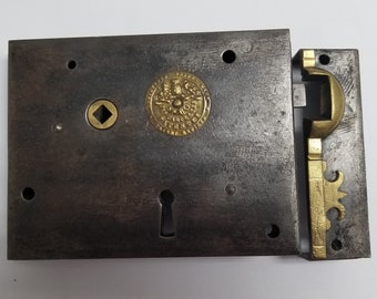 Huge Antique Carpenter Rim Lock