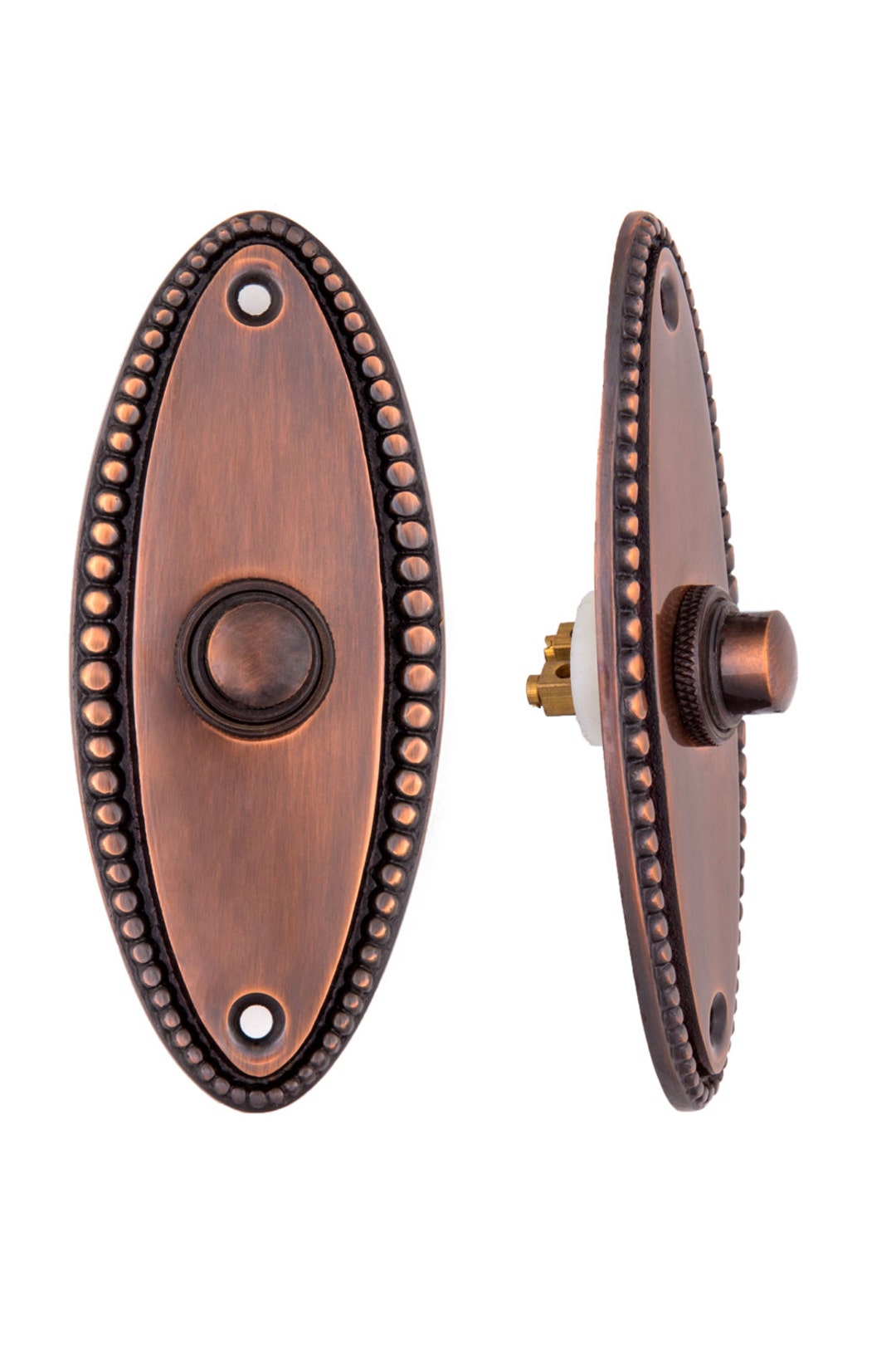 Beaded Push Button Doorbell Etsy