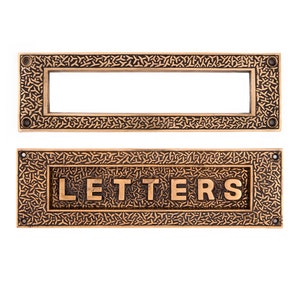 Rice Mail Slot, Heavy, Solid Bronze