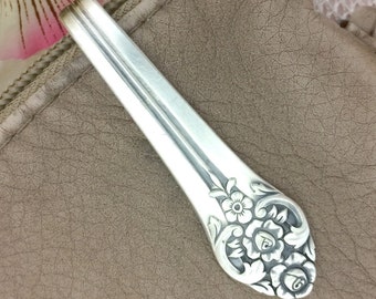 Silver Spoon Purse Hook, PLANTATION 1948, Key Ring, Upcycled Vintage Spoon, 1881 Rogers Silverplate, Key Finder, Keychain