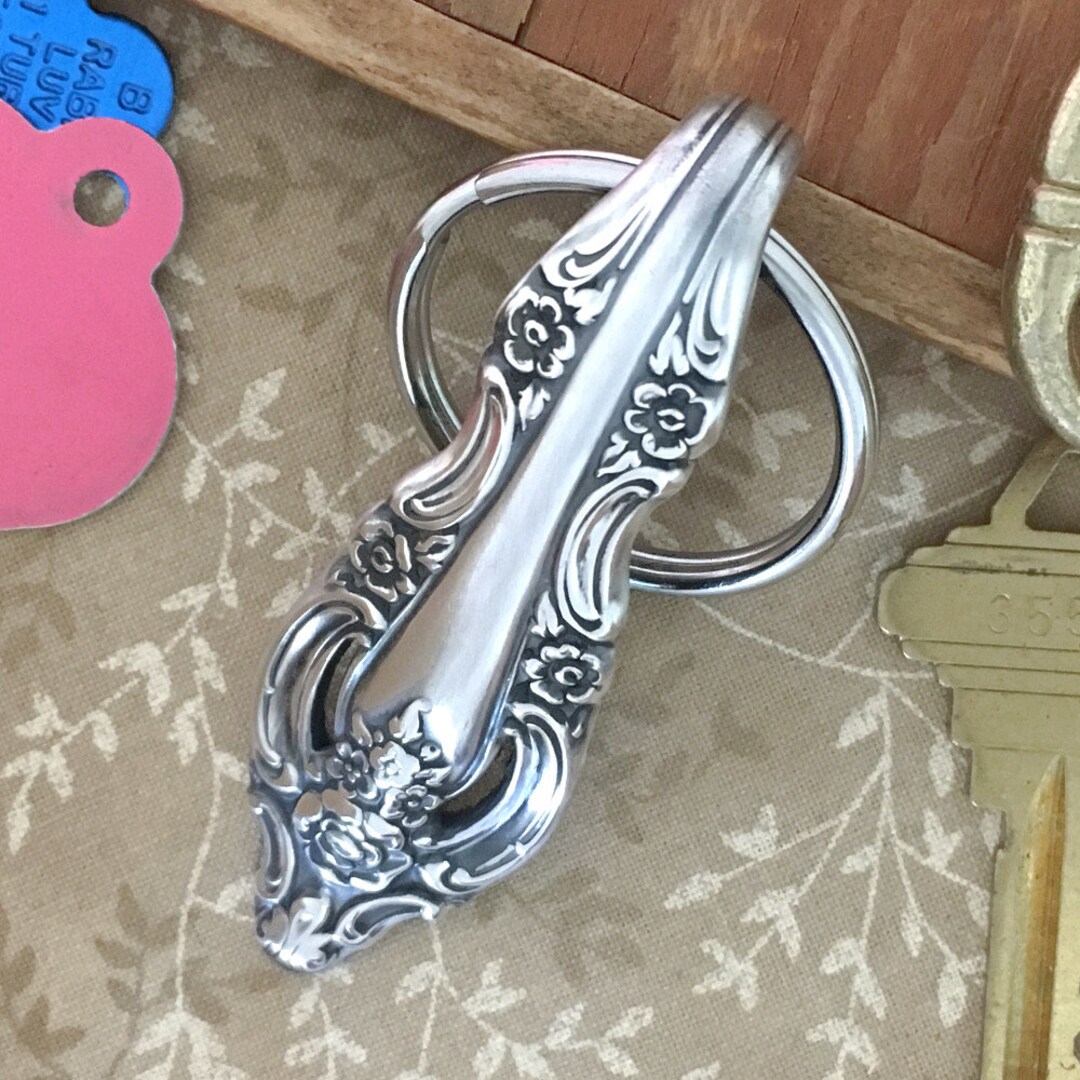 Silver Key Ring SILVER ARTISTRY Large Upcycled Vintage Community 1965 ...