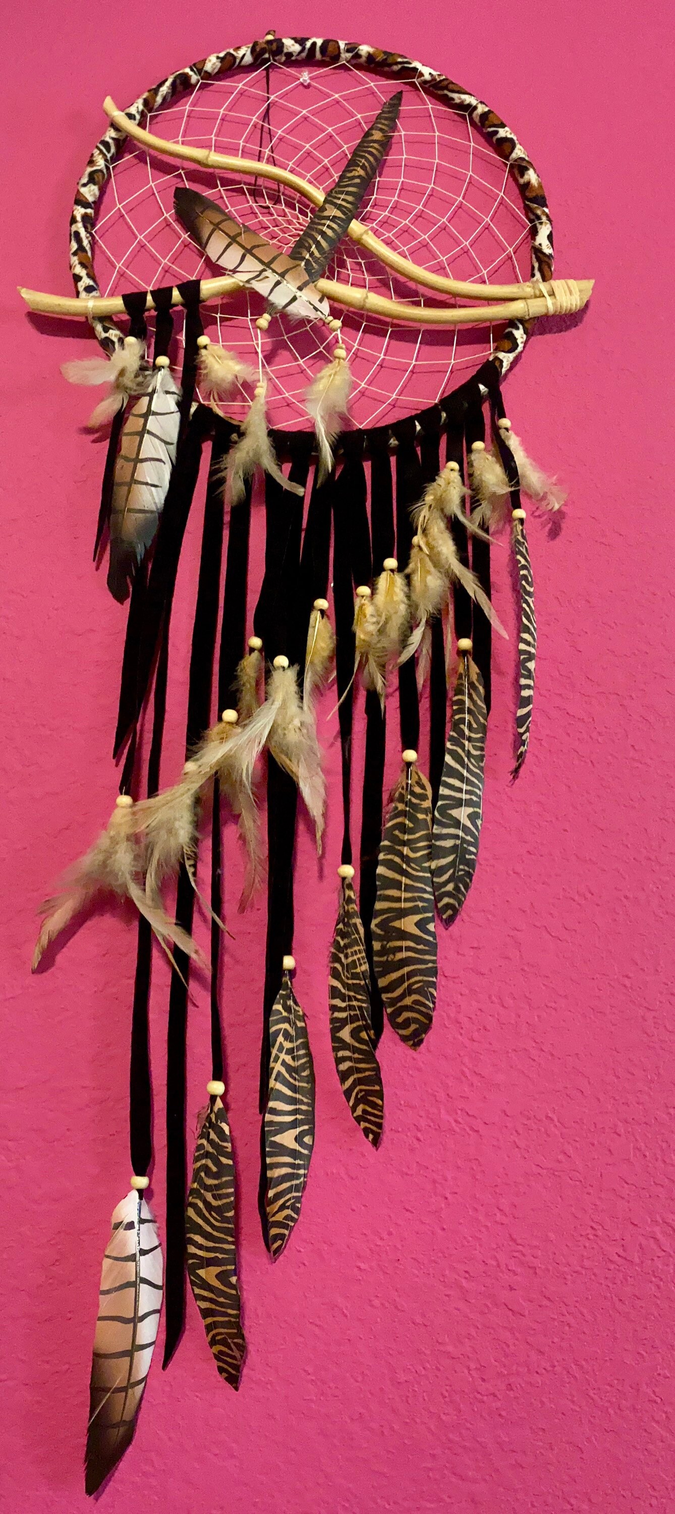 Large Native American Dream Catcher. Bohemian Wall Decor Art Piece With ...