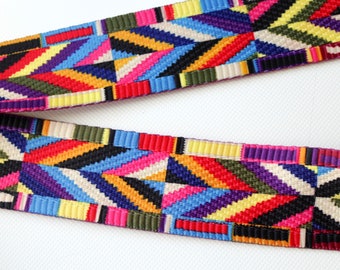 Gurtband, Taschengurt ,Ethno Webband, Boho, Hippie, multicolor, 50 mm