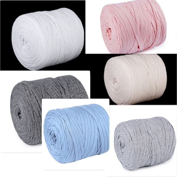 650g-700g FIL TEXTILE, (13.84 Euro/kg), coton, pastel, fil ruban, fil jersey, fil spaghetti