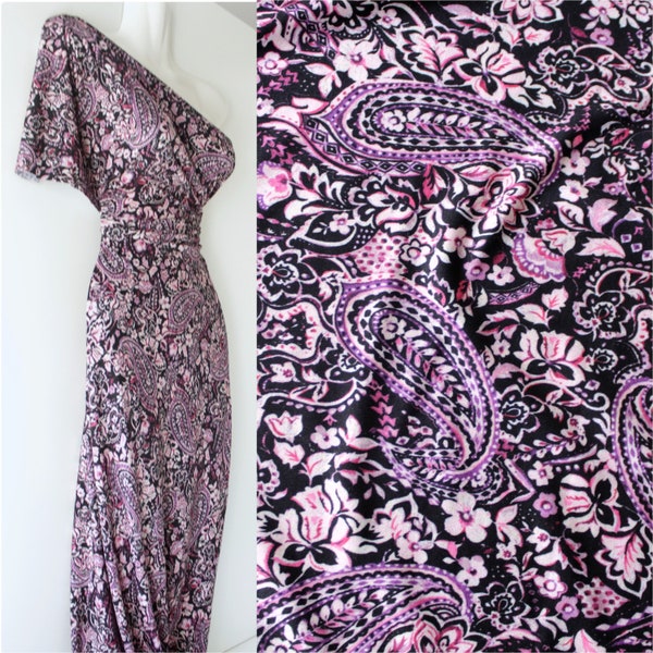 0,5 m Jersey "Paisley fuchsia " ,(14,98 Euro/meter), 145 cm wide, viscose ,multicolor