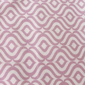 0,5 m Canvas "Wellen rosé",140 cm wide,(14,60 Euro /Meter),Cotton , Panama