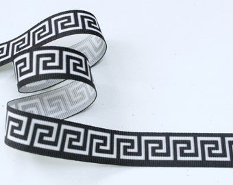 Ripsband, Galonband "Griechische Ornamente", Galonstreifen, 20 mm breit