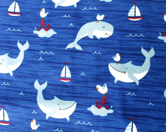 0.5 m jersey “Dolphins”, 14.90 euros/meter fish, cotton, 145 cm wide