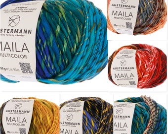 50g "Maila Multicolor", (159,00 Euro/ kg), Austermann,Effektgarn