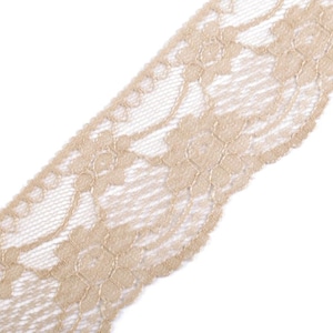 BORTE,SPITZE,BAND,Spitzenborte, 45 mm,beige