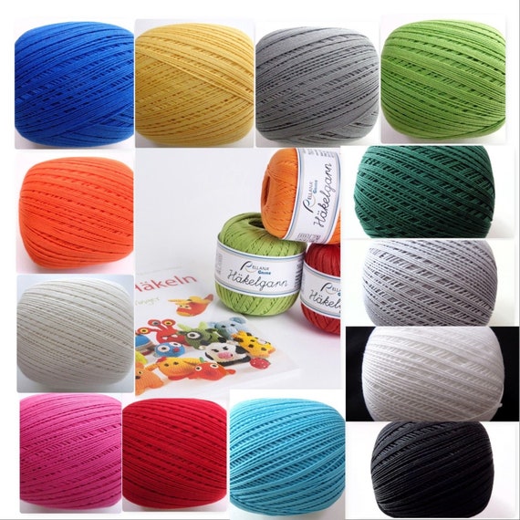 Buy 50 G Crochet Yarn, 57.00 Euros/1kg, Filet Yarn, Filet Crochet Yarn,  Cotton, Yarn, Crochet Online in India 