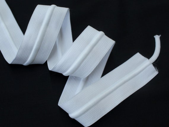 Nastro Elastico 5m X 50mm - Bianco O Nero, Per Cucito E Fai Da Te