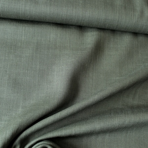 0.5 m linen, viscose, 12.98 euros/meter, 145 cm wide, sold by the meter, khaki / olive